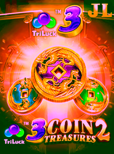 3 Coin Treasures 2 game tile at PakWin
